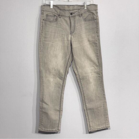 NY & Co | Women’s Grey Low Rise Ankle Skinny Embellished Denim Jeans 10 - Picture 4 of 14
